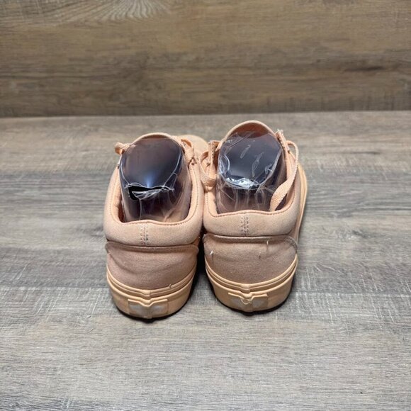 Vans Old Skool Peach Monochrome Canvas Sneakers Women's Size 8 - Picture 3 of 7